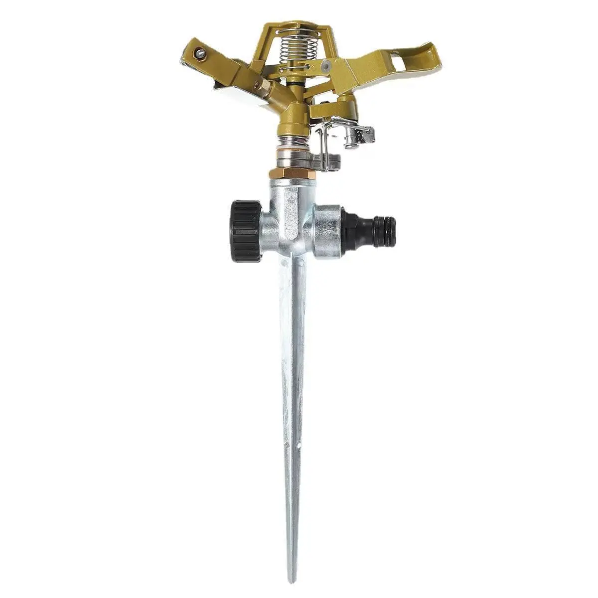 SIYU metal garden impact sprinkler with ground spike for wholesale
