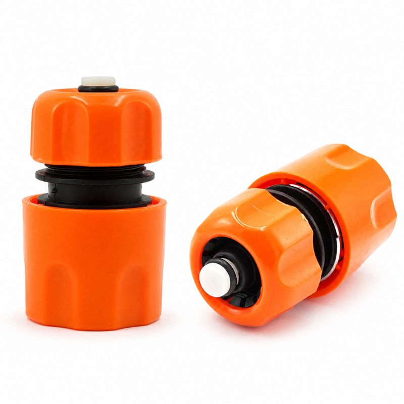 SIYU plastic 1/2 inch garden hose quick connector with water stop